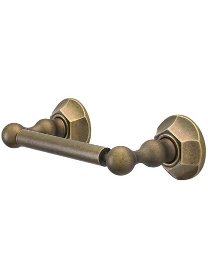 Edwardian Toilet Paper Holder in German Bronze.
